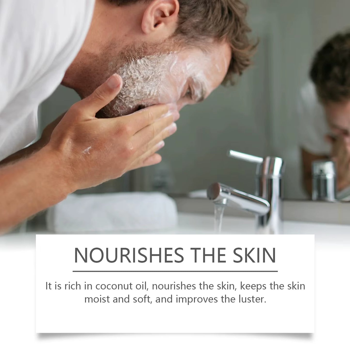 Exfoliating Body Soap Bubbles Volcanic Mud Acne Blackhead Removal Moisturizing Foaming Shrink Pores Body Cleansing Facial Soap
