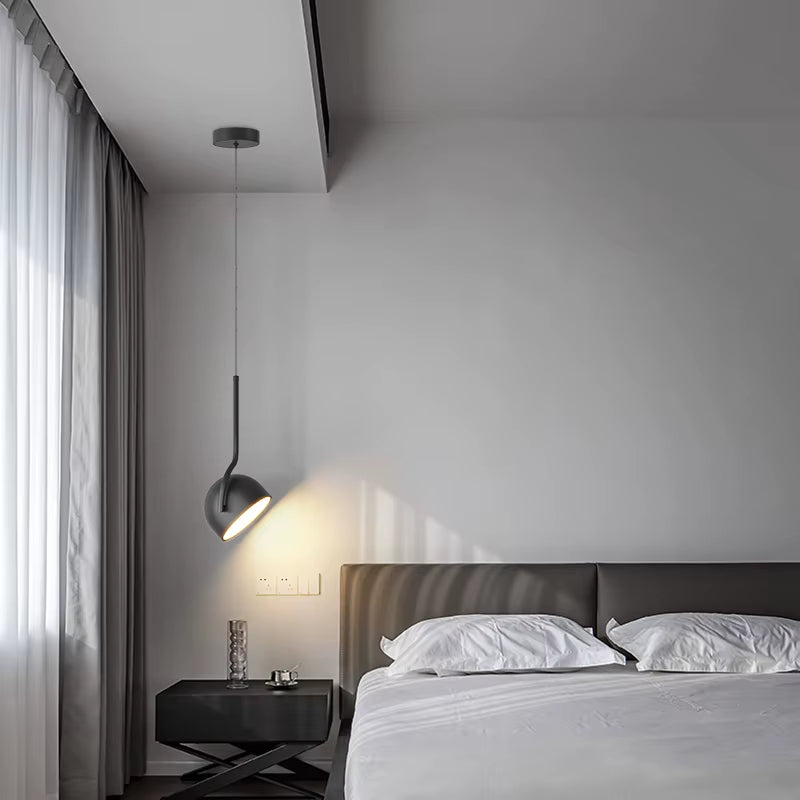 Simple Chandelier Black White LED Modern Pendant Lights Living Study Dining Room Bedside Bar Loft Lamps Indoor Lighting