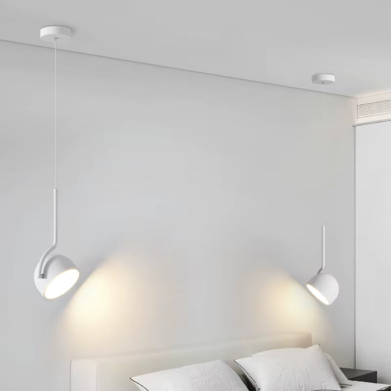 Simple Chandelier Black White LED Modern Pendant Lights Living Study Dining Room Bedside Bar Loft Lamps Indoor Lighting