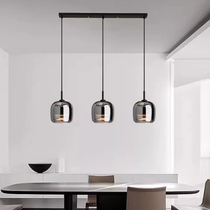 Nordic Glass LED Chandeliers Luxury Pendant Lamp Modern Minimalist Hanging Light Fixture Decorative Indoor Lighting