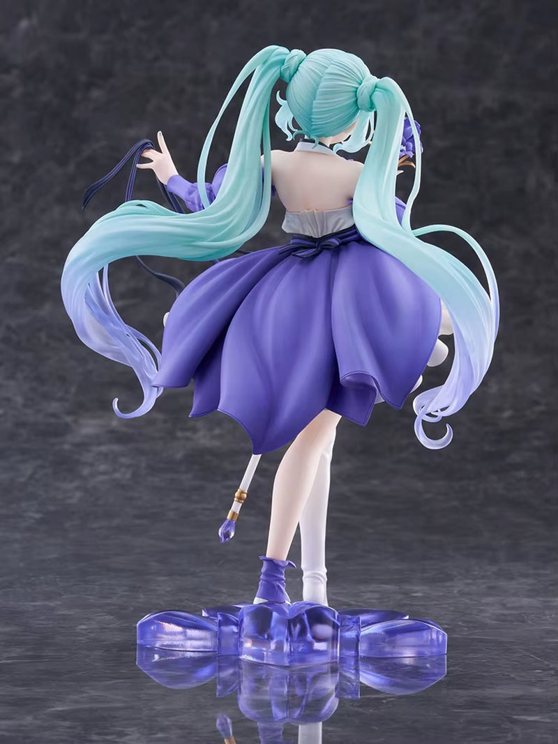 Original Taito Vocaloid Hatsune Miku 2024 Birthday Flower Ver. Figure Amp 21Cm Figurine Collectible Anime Model Toy Kid Gifts