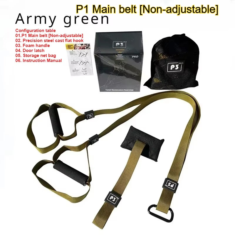 New 1 Set Suspension Training Strap Fitness Strength Power Suspension Trainer Yoga Strap Wall Mount Professional Trx Tensioner