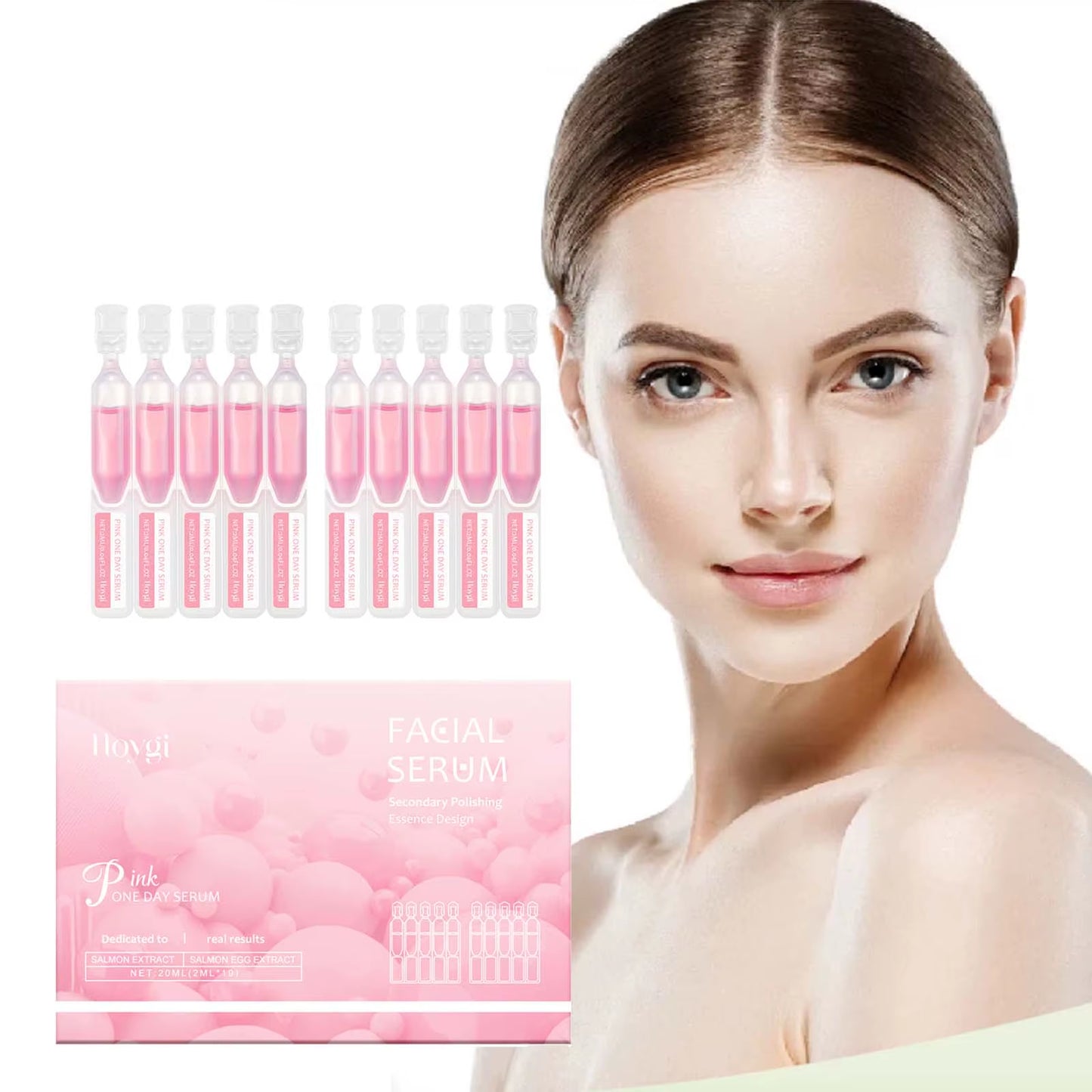 Firming Hydrating Ampoule Firming Smoothing Facial Skin Oil Control & Pore Refining Skin Rejuvenation Essence for All Skin Types