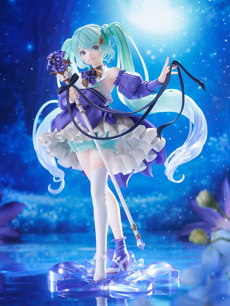 Original Taito Vocaloid Hatsune Miku 2024 Birthday Flower Ver. Figure Amp 21Cm Figurine Collectible Anime Model Toy Kid Gifts