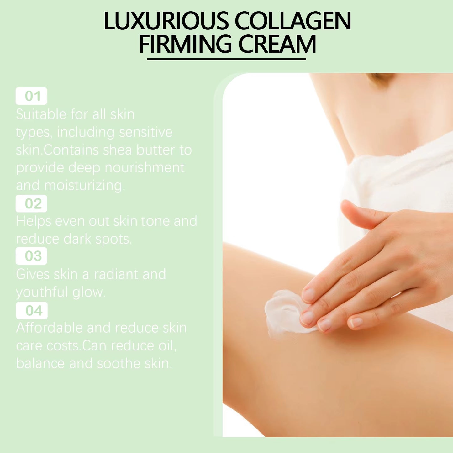 Collagen Body Cream Reduce Fine Lines Improve Sagging Skin Increase Skin Elasticty Body Lotion Moisturizing Nourishing Skin Care