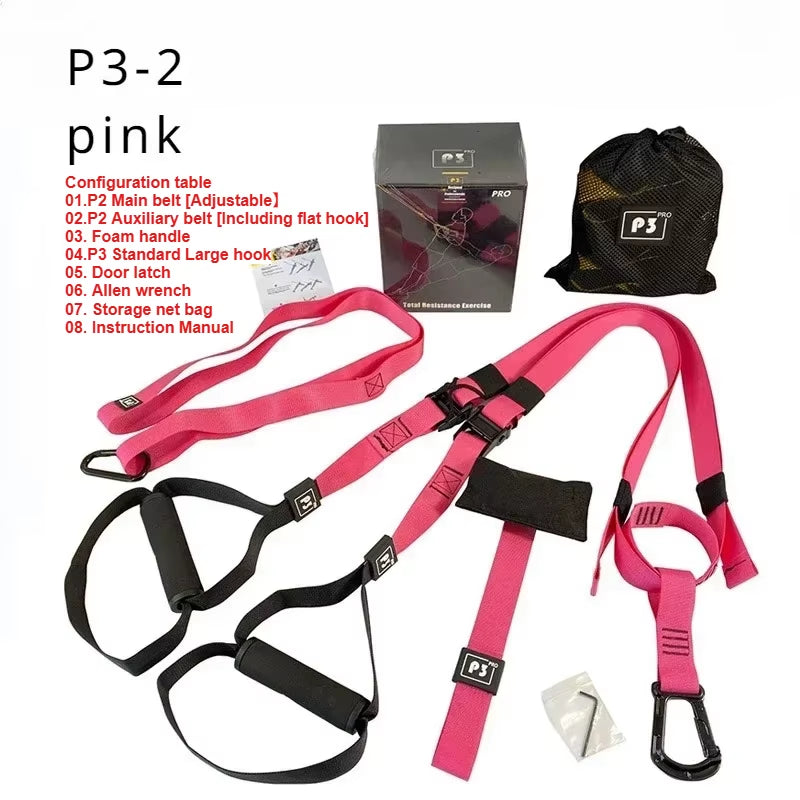 New 1 Set Suspension Training Strap Fitness Strength Power Suspension Trainer Yoga Strap Wall Mount Professional Trx Tensioner