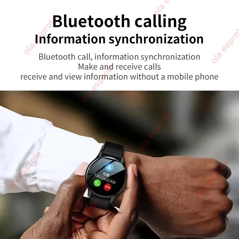 New Bluetooth Call Smart Watch Women Custom Dial Steel Watches Men Sports Fitness Tracker Heart Rate Smartwatch