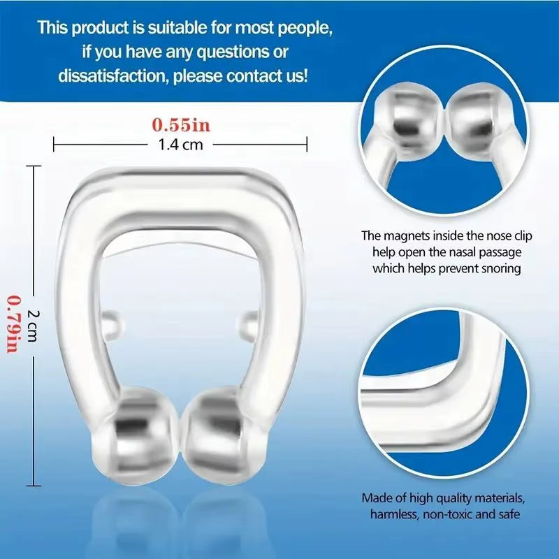 Anti-Snoring Device Snore Stopper Silicone Magnetic Stop Snoring Solution Comfortable & Professional for Men and Women