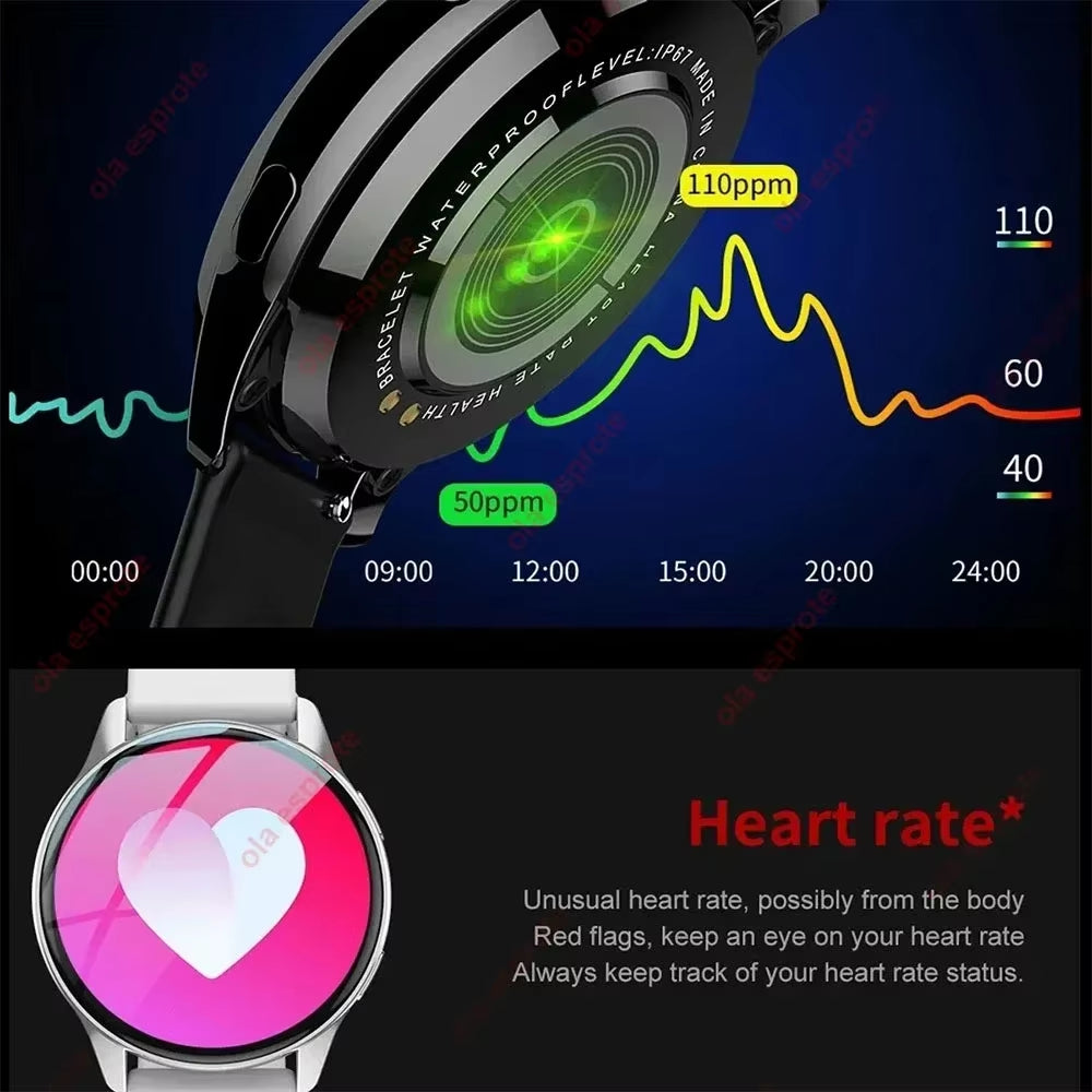 New Bluetooth Call Smart Watch Women Custom Dial Steel Watches Men Sports Fitness Tracker Heart Rate Smartwatch
