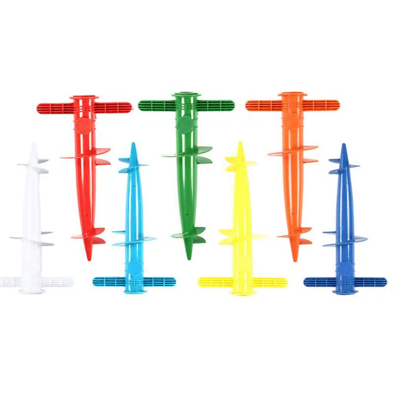 Adjustable Beach Umbrella Sand Anchor Portable Parasol Beach Sunshade Fastener Wind Resistant Safe Umbrella Stand for the Beach