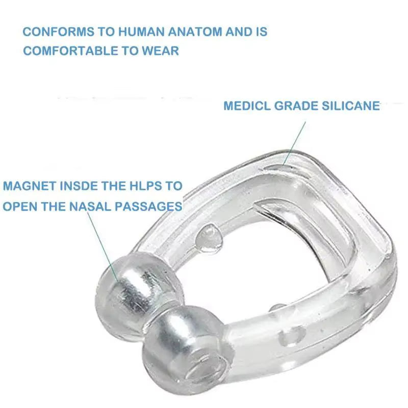 Anti-Snoring Device Snore Stopper Silicone Magnetic Stop Snoring Solution Comfortable & Professional for Men and Women