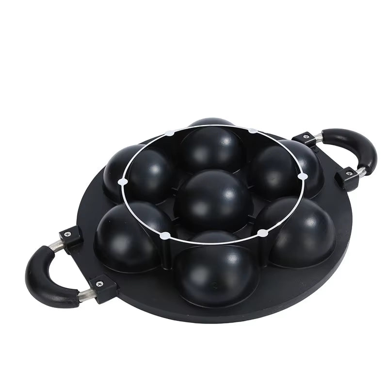 7 Hole Cake Cooking Pan Cast Iron Omelette Pan Non-Stick Cooking Pot Breakfast Egg Cooking Pie Cake Mold Cookware Kitchenware