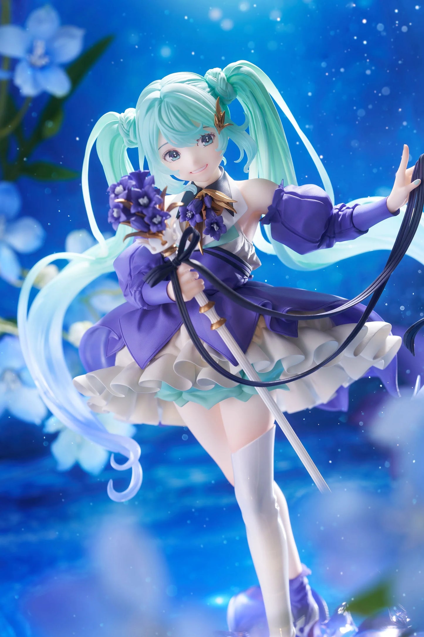 Original Taito Vocaloid Hatsune Miku 2024 Birthday Flower Ver. Figure Amp 21Cm Figurine Collectible Anime Model Toy Kid Gifts
