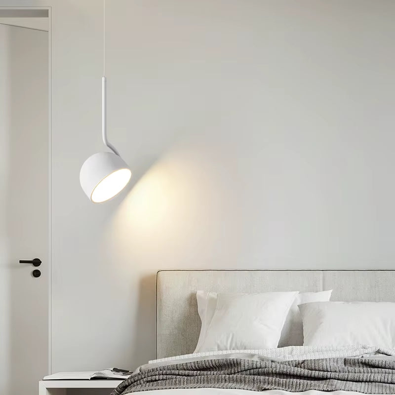 Simple Chandelier Black White LED Modern Pendant Lights Living Study Dining Room Bedside Bar Loft Lamps Indoor Lighting