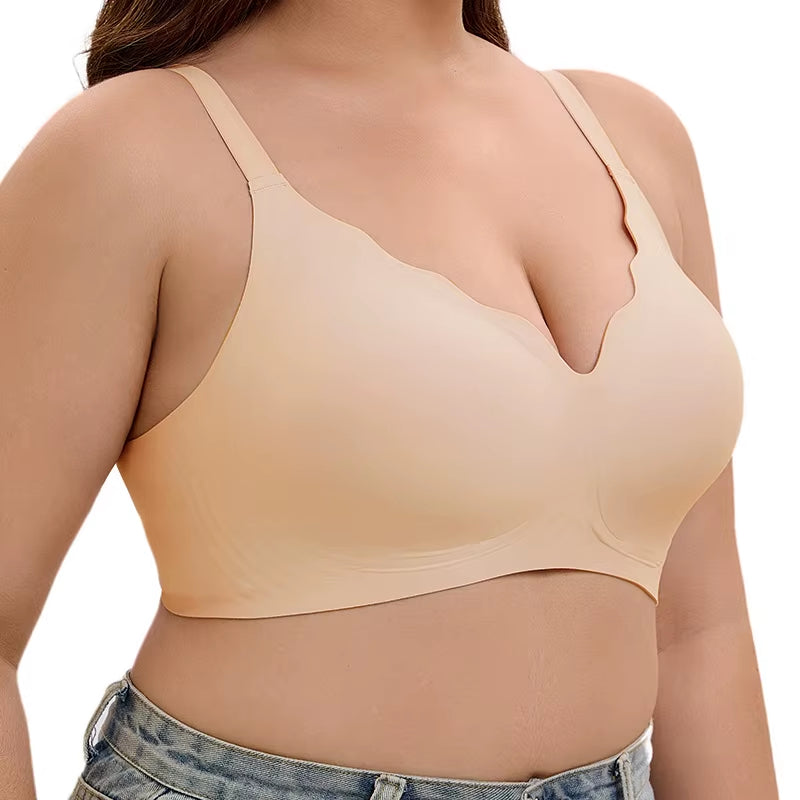 Women'S Push up Soft Bra Removable Padded Non Wired Bra Comfort Seamless Full Coverage Everyday Bra Underwear for Women