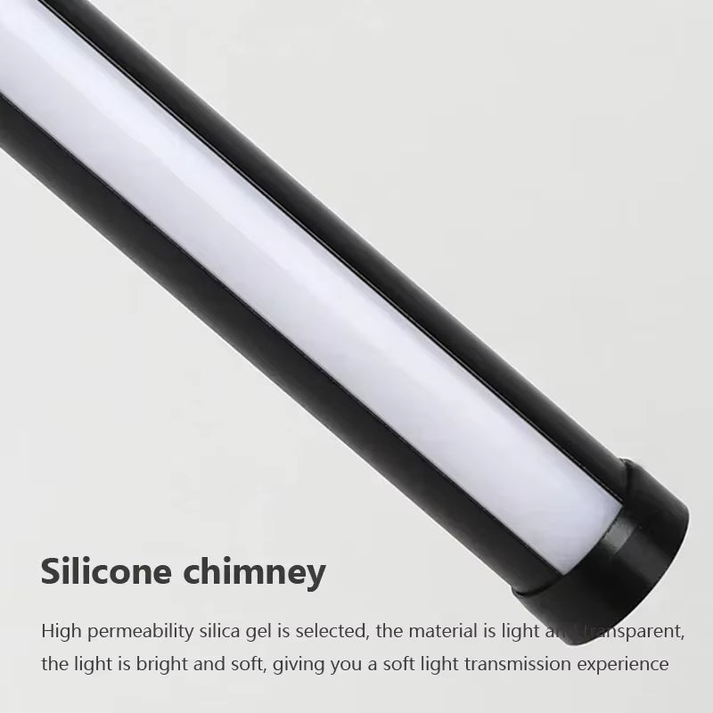 Modern LED Long Pendant Lights for Dining Room Bedroom Bedside Hanging Lamp Background Chandeliers Design Line Lighting Fixtures