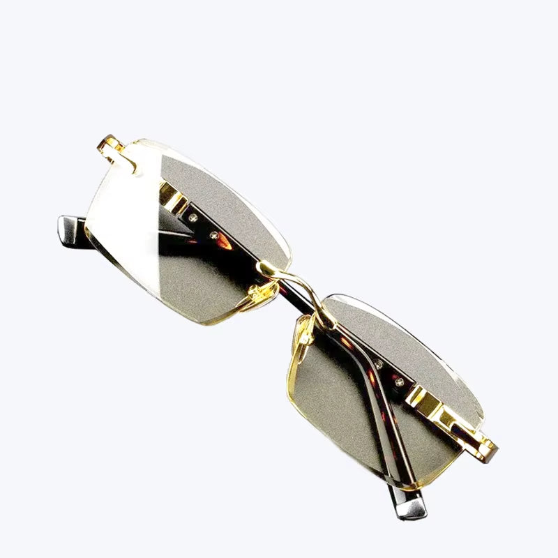 Men Reading Glasses Business Presbyopia Glasses Natural Metal Material Glasses Unisex