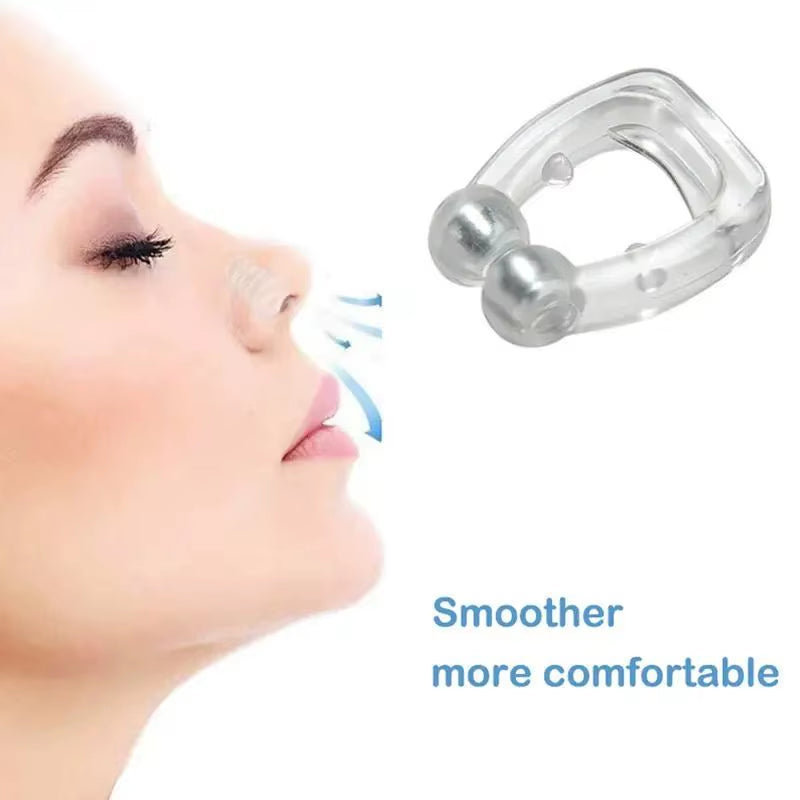 Anti-Snoring Device Snore Stopper Silicone Magnetic Stop Snoring Solution Comfortable & Professional for Men and Women