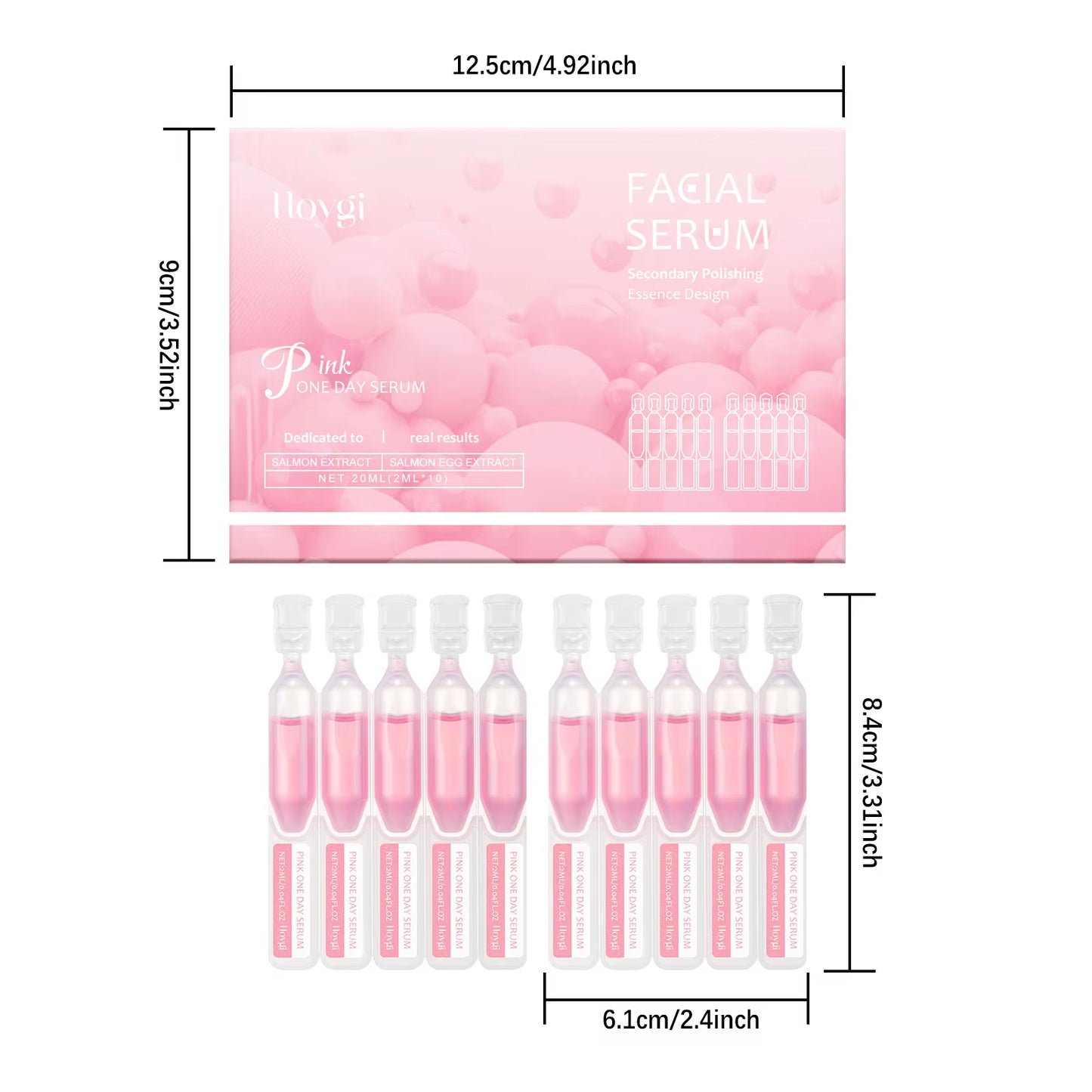 Firming Hydrating Ampoule Firming Smoothing Facial Skin Oil Control & Pore Refining Skin Rejuvenation Essence for All Skin Types