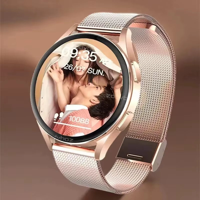 New Bluetooth Call Smart Watch Women Custom Dial Steel Watches Men Sports Fitness Tracker Heart Rate Smartwatch