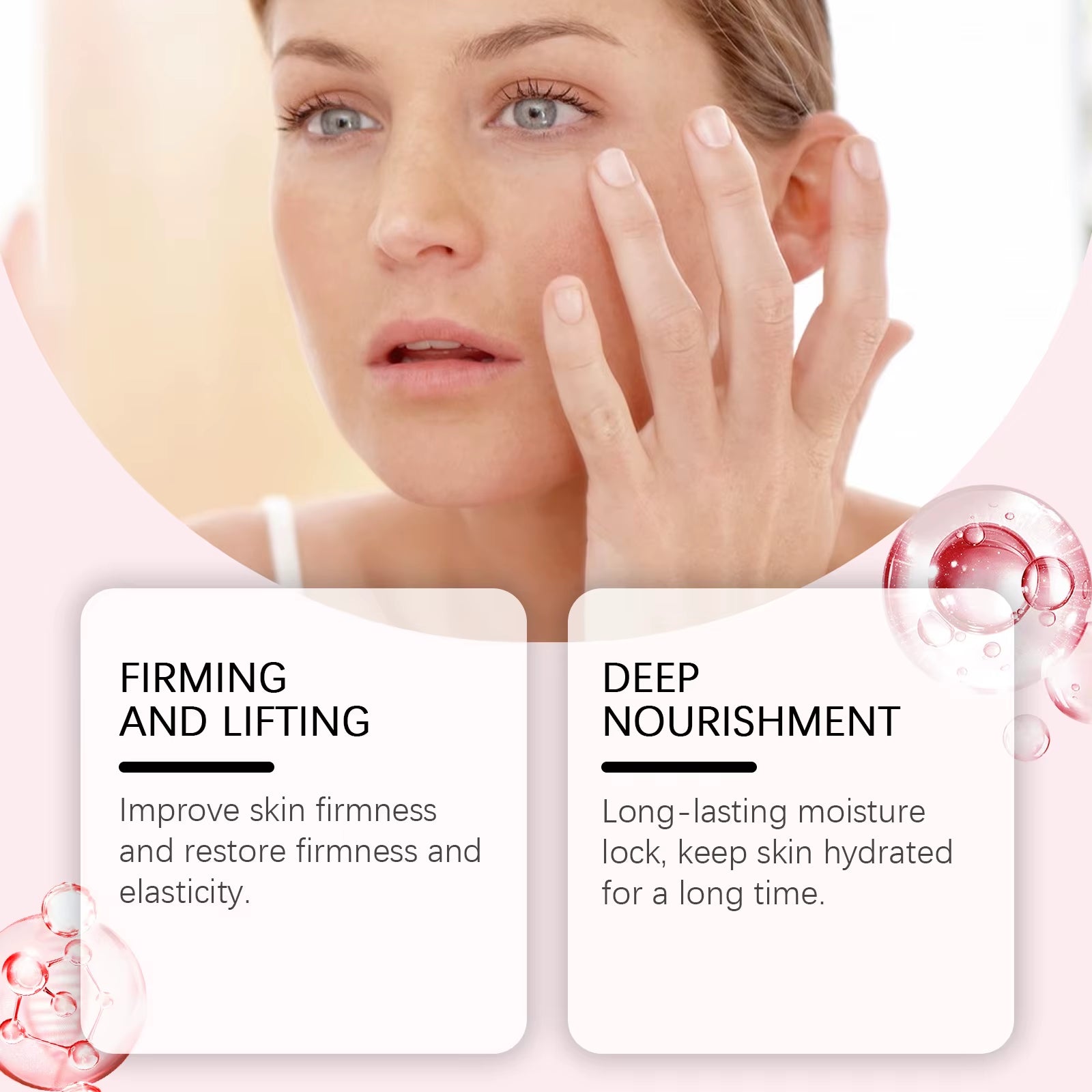 Firming Hydrating Ampoule Firming Smoothing Facial Skin Oil Control & Pore Refining Skin Rejuvenation Essence for All Skin Types