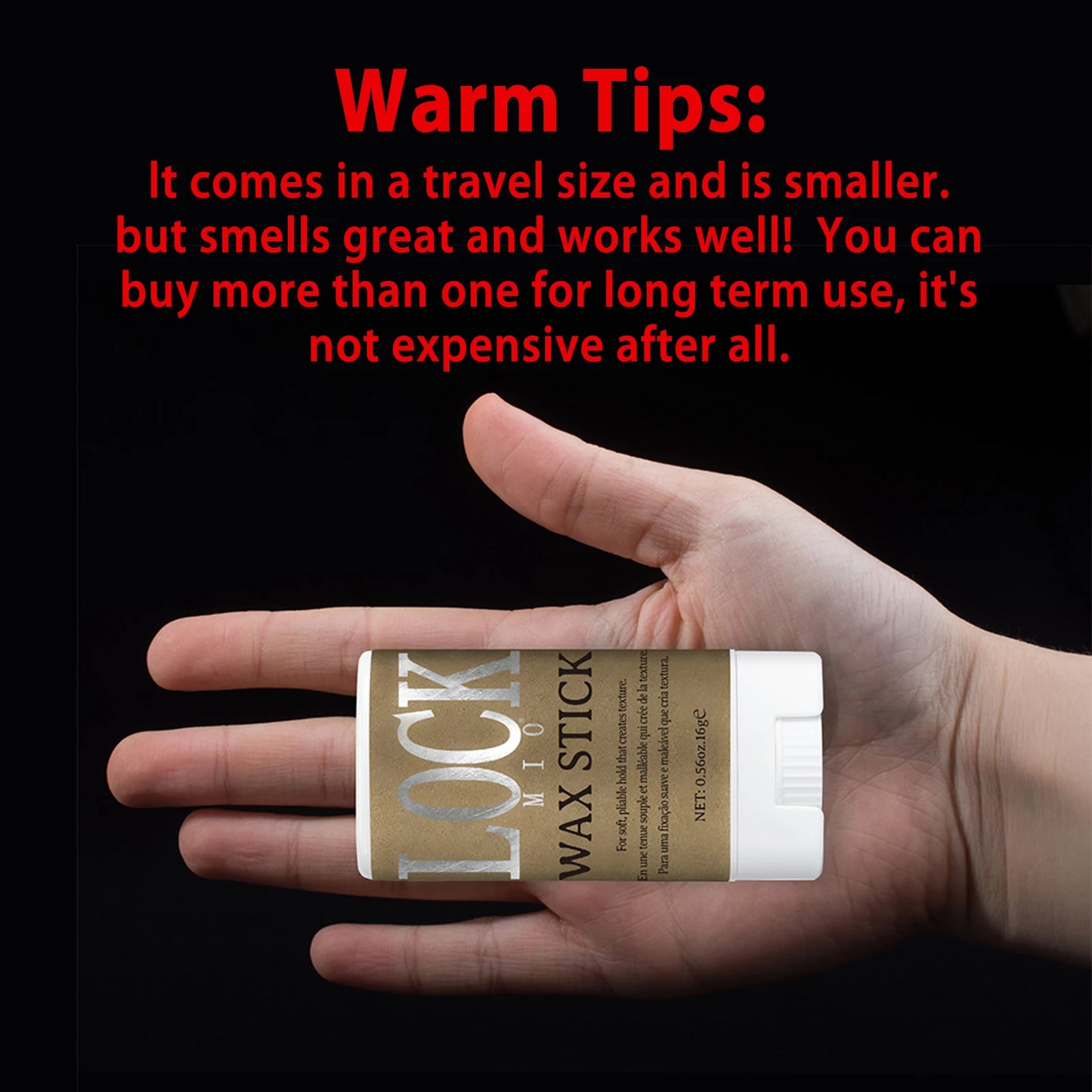 LOCKMIO Hair Wax Stick – Long-Lasting Hold & Frizz Control for Women and Kids