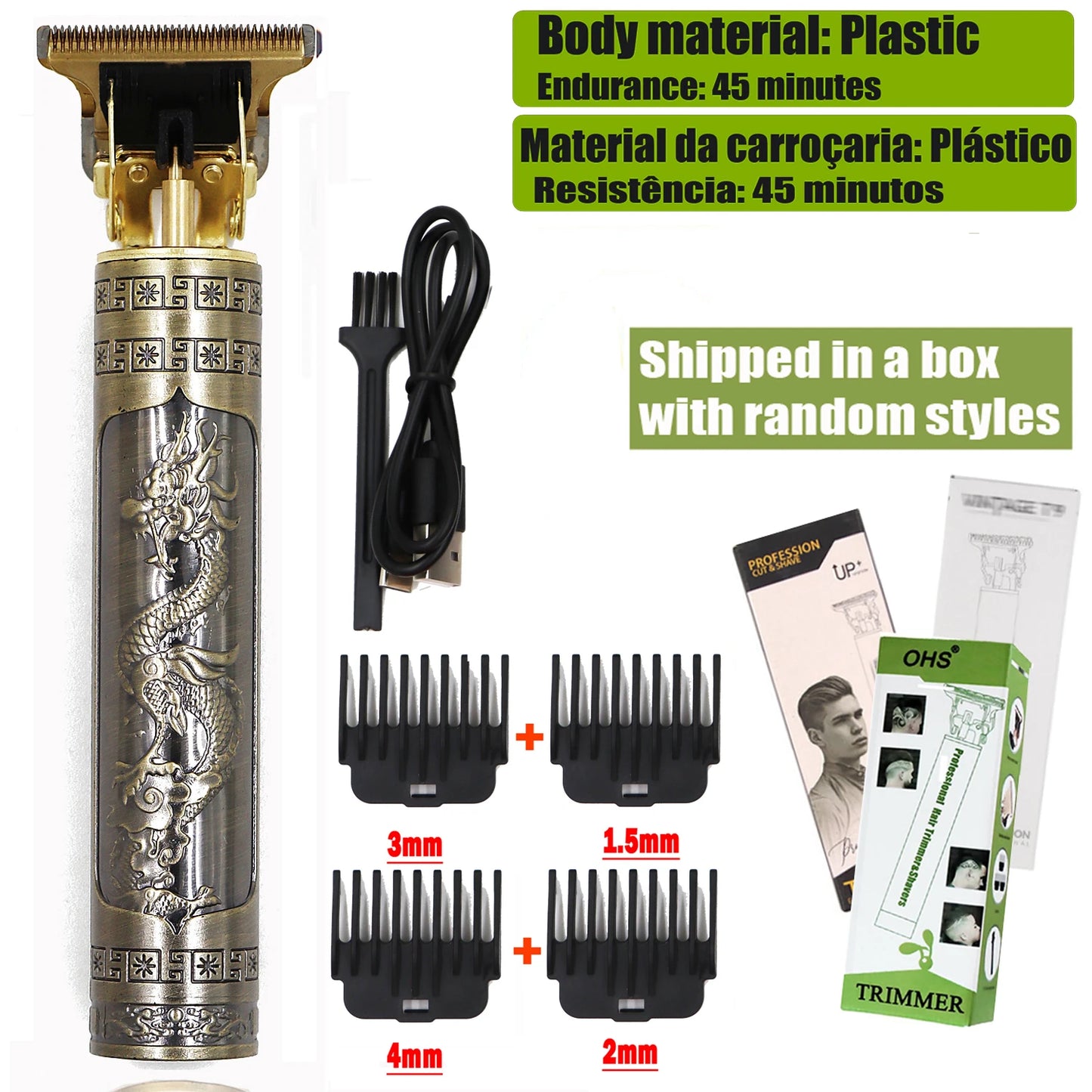 T9 Hair Clipper – Electric Beard & Hair Trimmer for Men, 0mm Precision Shaver