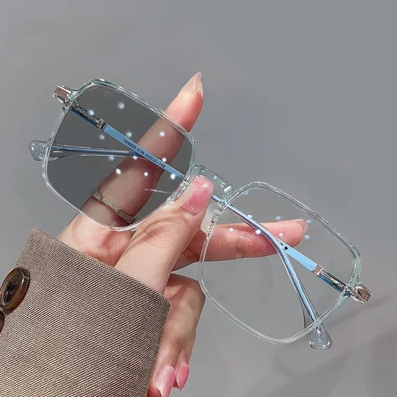 Photochromic Anti-Radiation Glasses – Stylish Metal Frame Eyewear for Men & Women