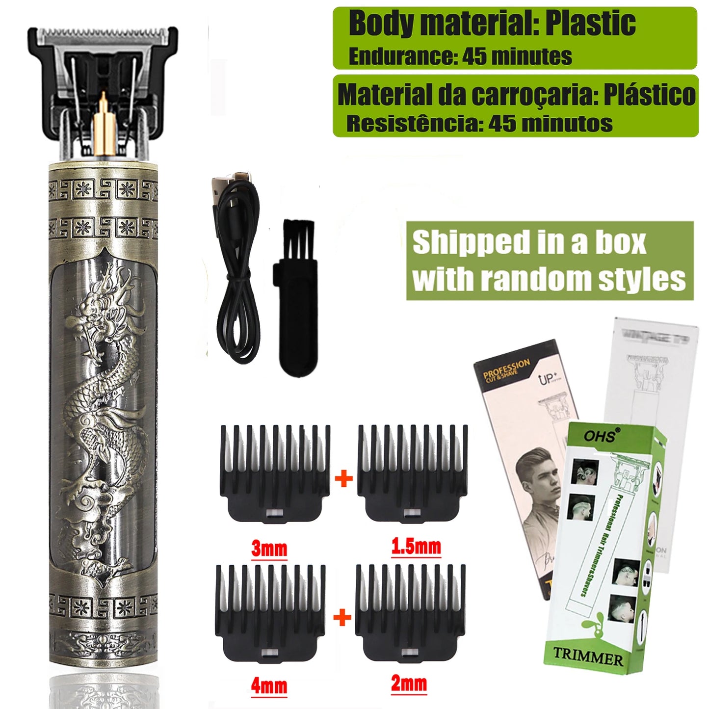 T9 Hair Clipper – Electric Beard & Hair Trimmer for Men, 0mm Precision Shaver