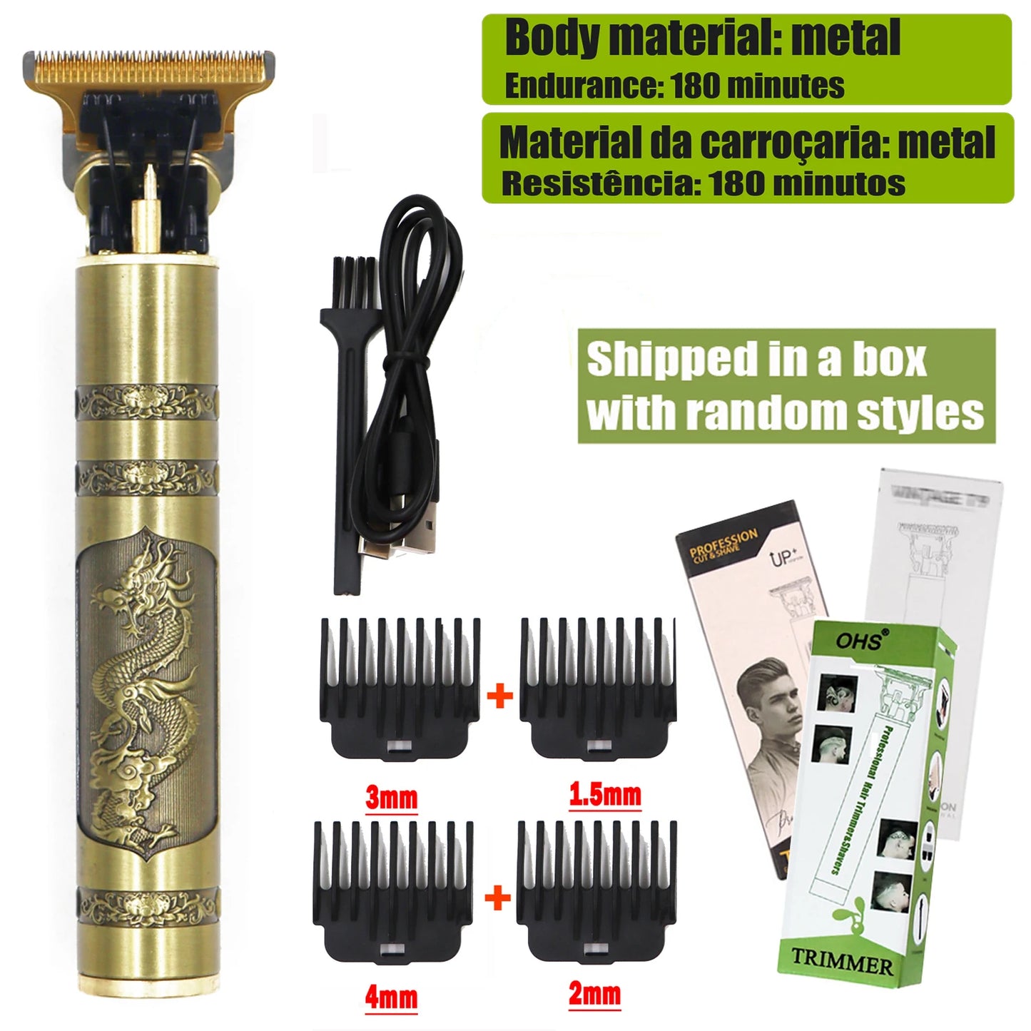 T9 Hair Clipper – Electric Beard & Hair Trimmer for Men, 0mm Precision Shaver