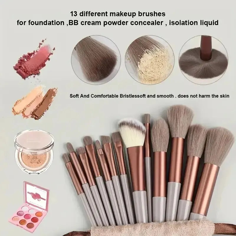 Professional Makeup Brush Set – Soft Fluffy Foundation & Eyeshadow Brushes