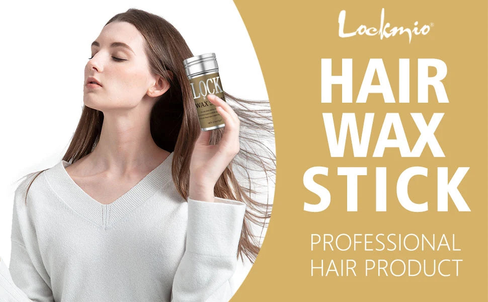 LOCKMIO Hair Wax Stick – Long-Lasting Hold & Frizz Control for Women and Kids