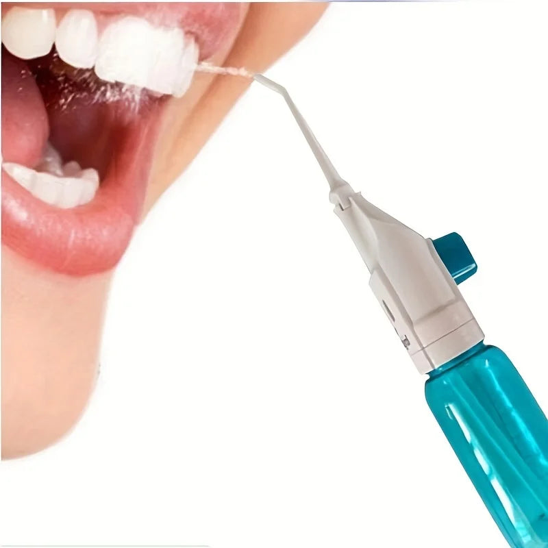 Portable High-Pressure Oral Irrigator – Manual Water Flosser for Teeth Cleaning