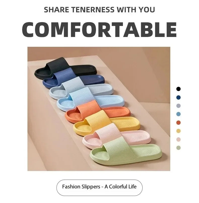 Non-Slip Massage Shower Slippers – Soft EVA Waterproof Slides for Men & Women