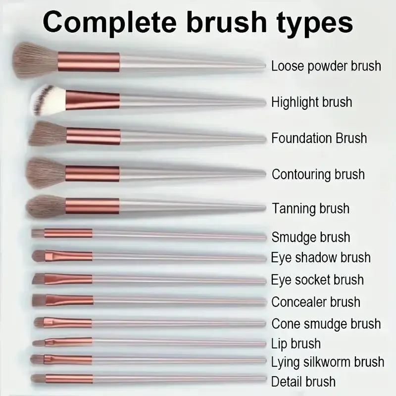 Professional Makeup Brush Set – Soft Fluffy Foundation & Eyeshadow Brushes