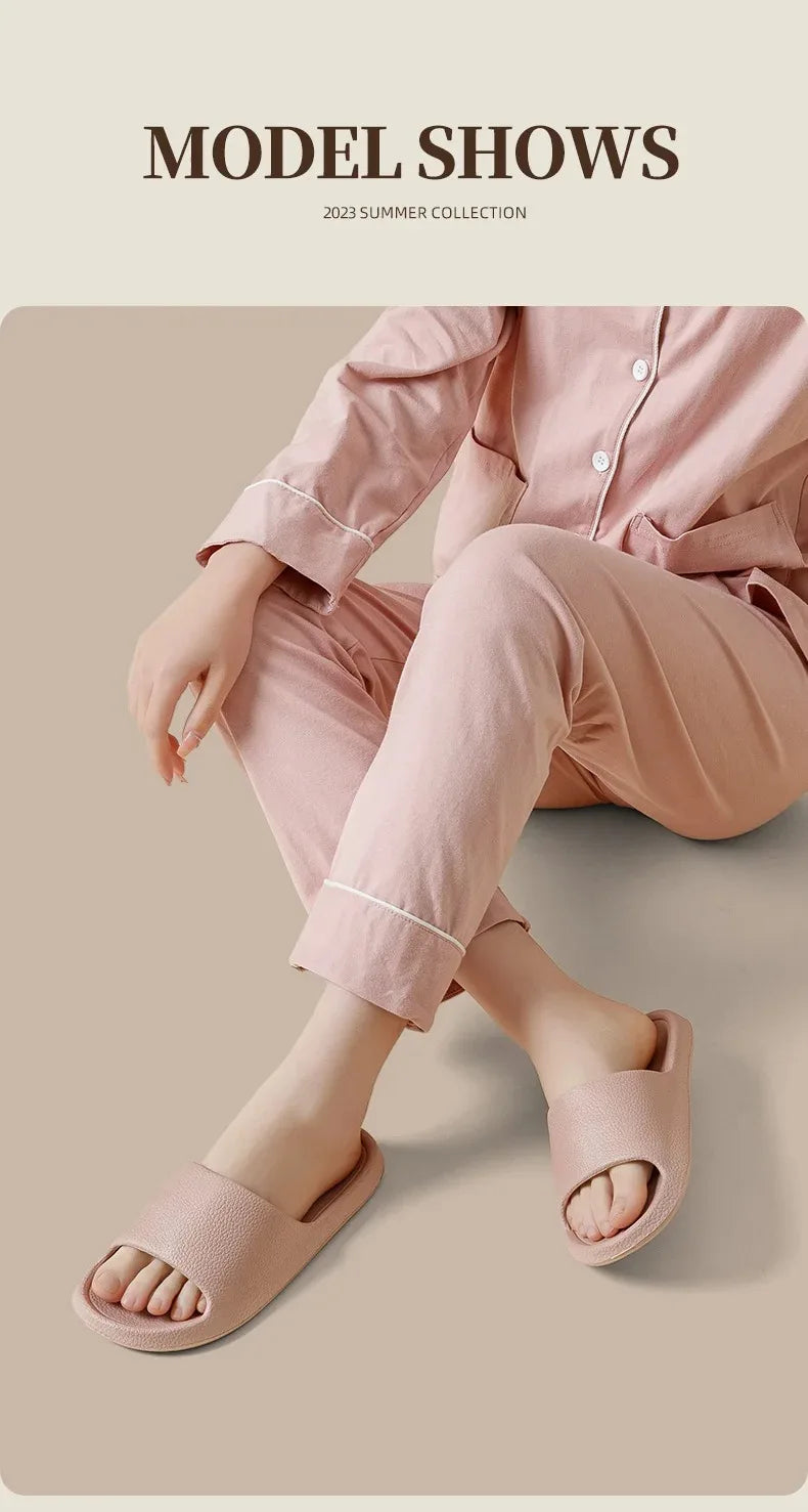 Soft EVA Bathroom Slippers – Lightweight Non-Slip Massage Slides for Men & Women