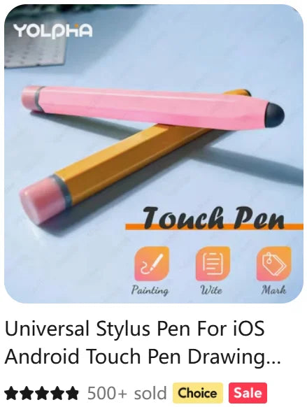 Universal Stylus Pen For Android Smart Phone For iPhone Pad Tablet Pen Por Touch Screen For Apple Pencil iPad Accessories Pens