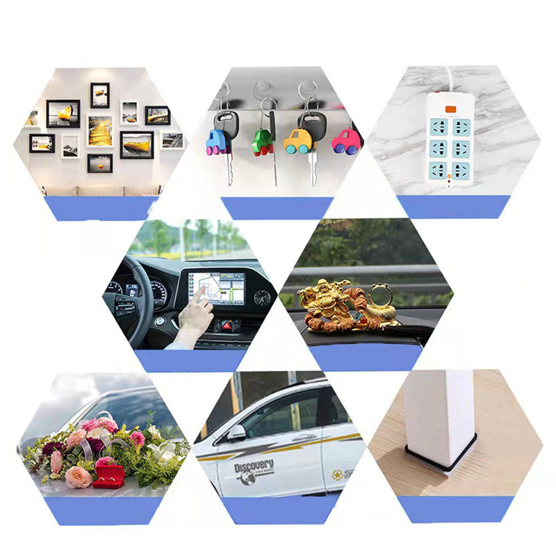 Nano Double-Sided Gel Tape – Transparent, Traceless & Reusable Adhesive Strip