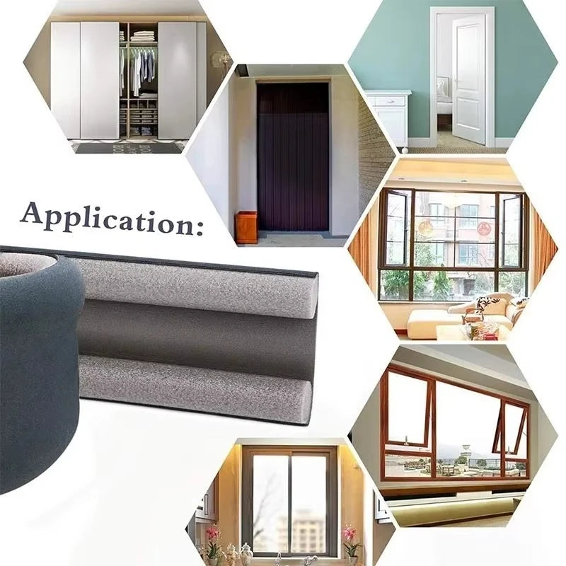 Double-Sided Door Bottom Seal – Soundproof, Dust & Insect Proof Strip