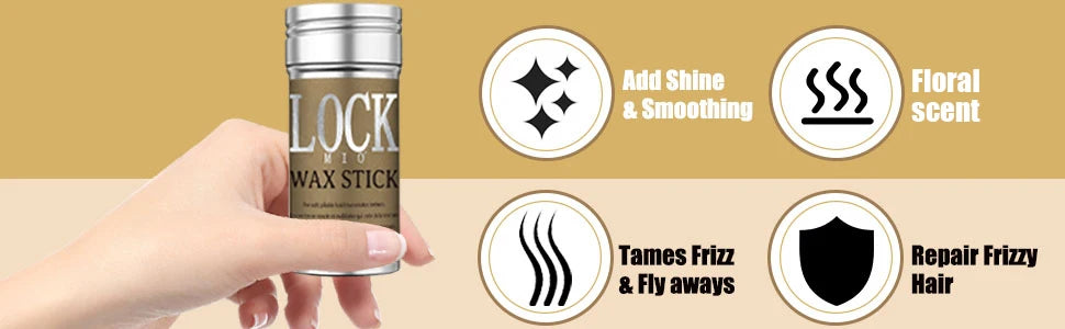 LOCKMIO Hair Wax Stick – Long-Lasting Hold & Frizz Control for Women and Kids