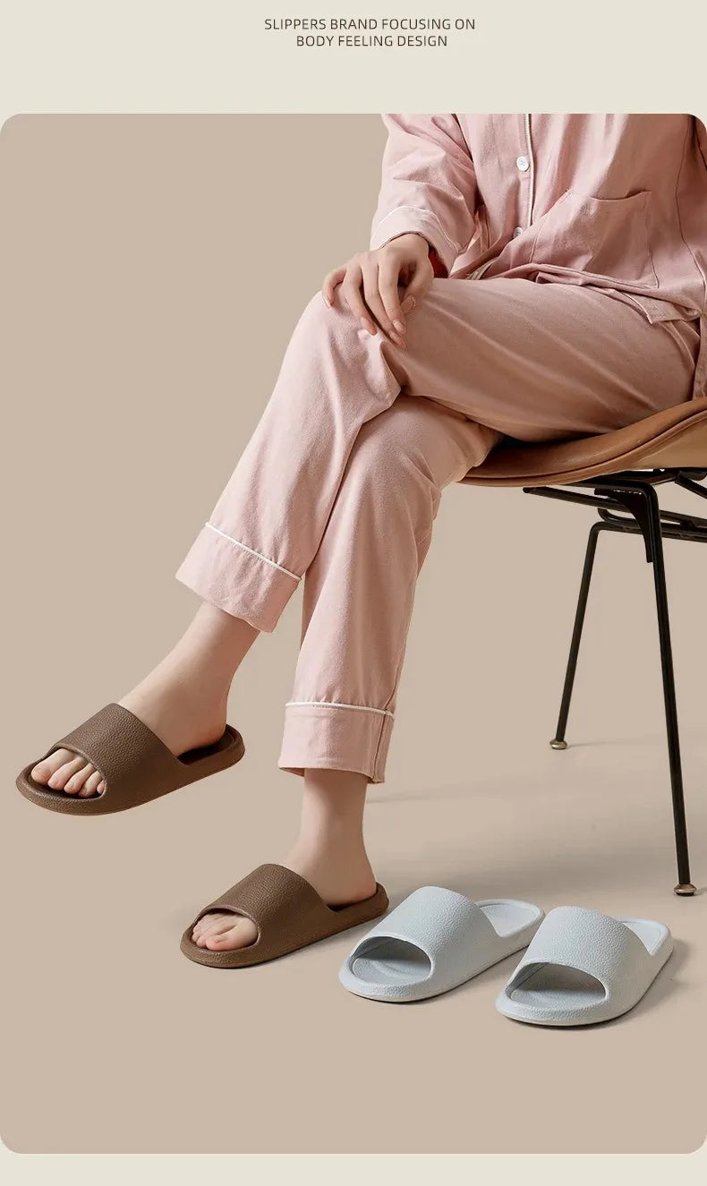 Soft EVA Bathroom Slippers – Lightweight Non-Slip Massage Slides for Men & Women