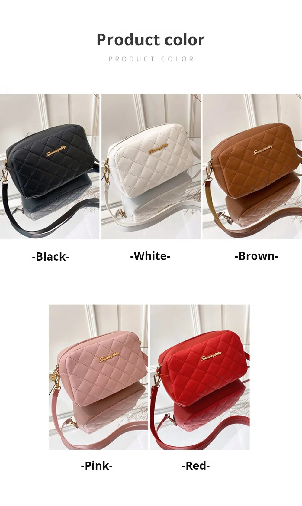 Trendy Tassel Crossbody Bag – Small Quilted Chain Shoulder Bag for Women