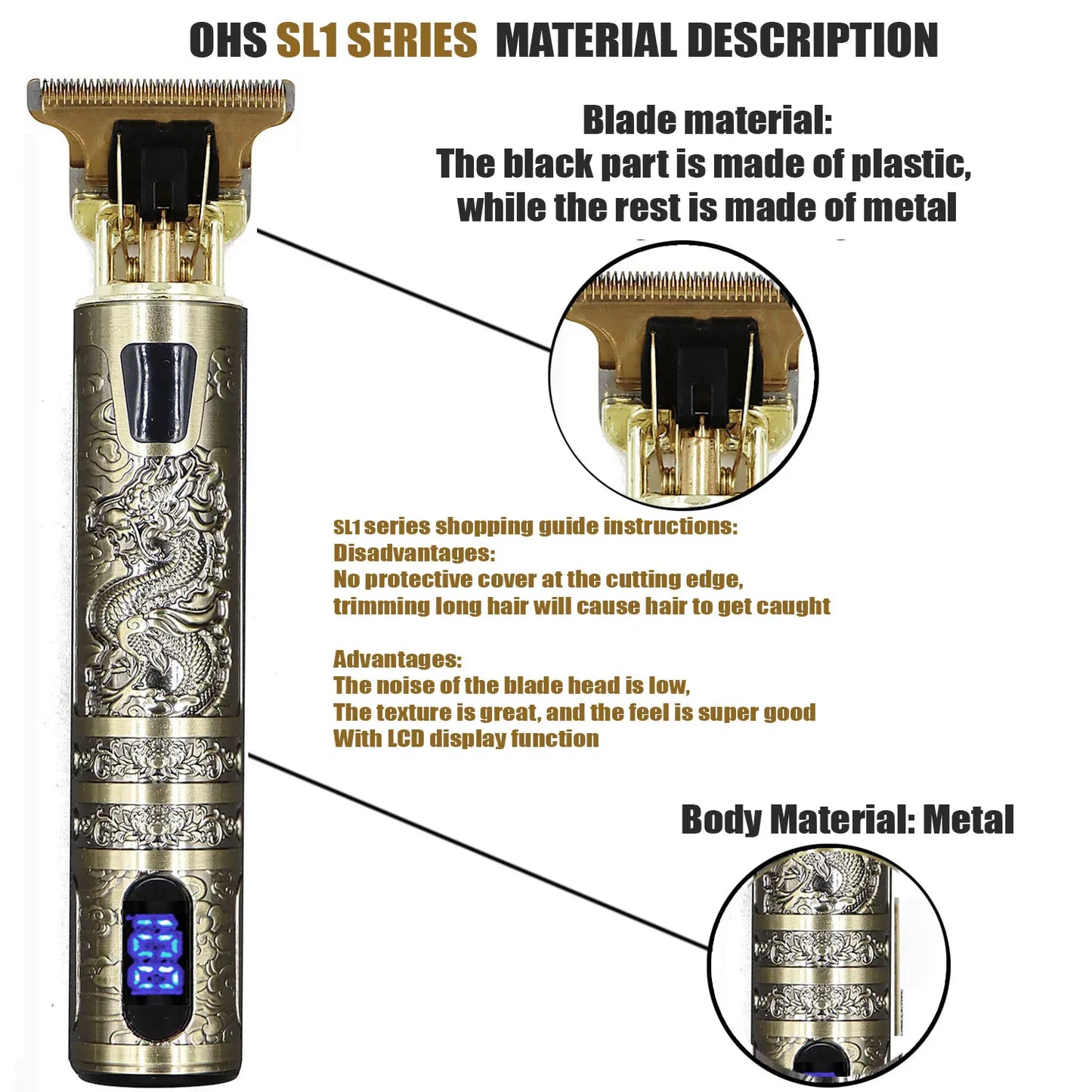 T9 Hair Clipper – Electric Beard & Hair Trimmer for Men, 0mm Precision Shaver