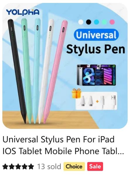 Universal Stylus Pen For Android Smart Phone For iPhone Pad Tablet Pen Por Touch Screen For Apple Pencil iPad Accessories Pens