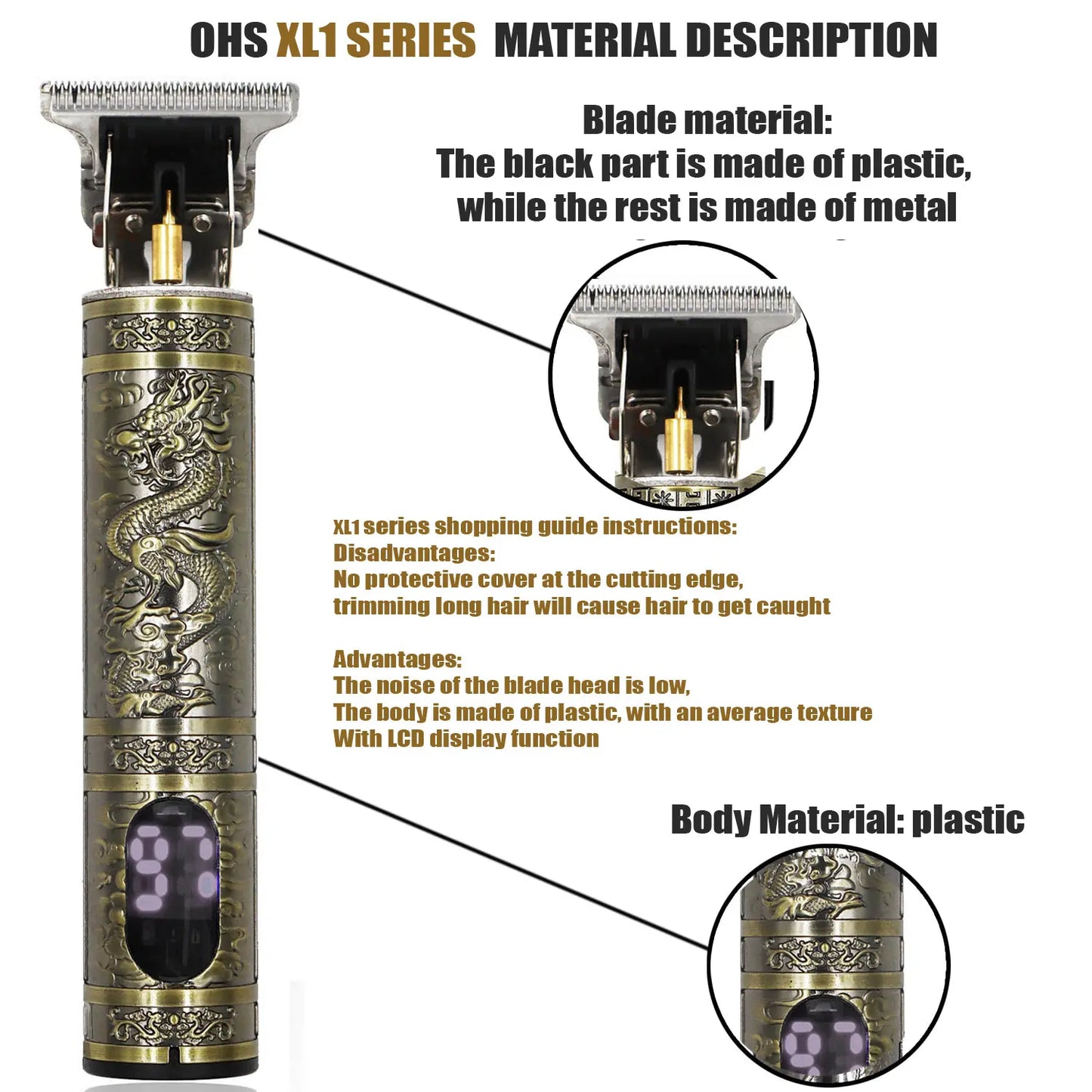 T9 Hair Clipper – Electric Beard & Hair Trimmer for Men, 0mm Precision Shaver