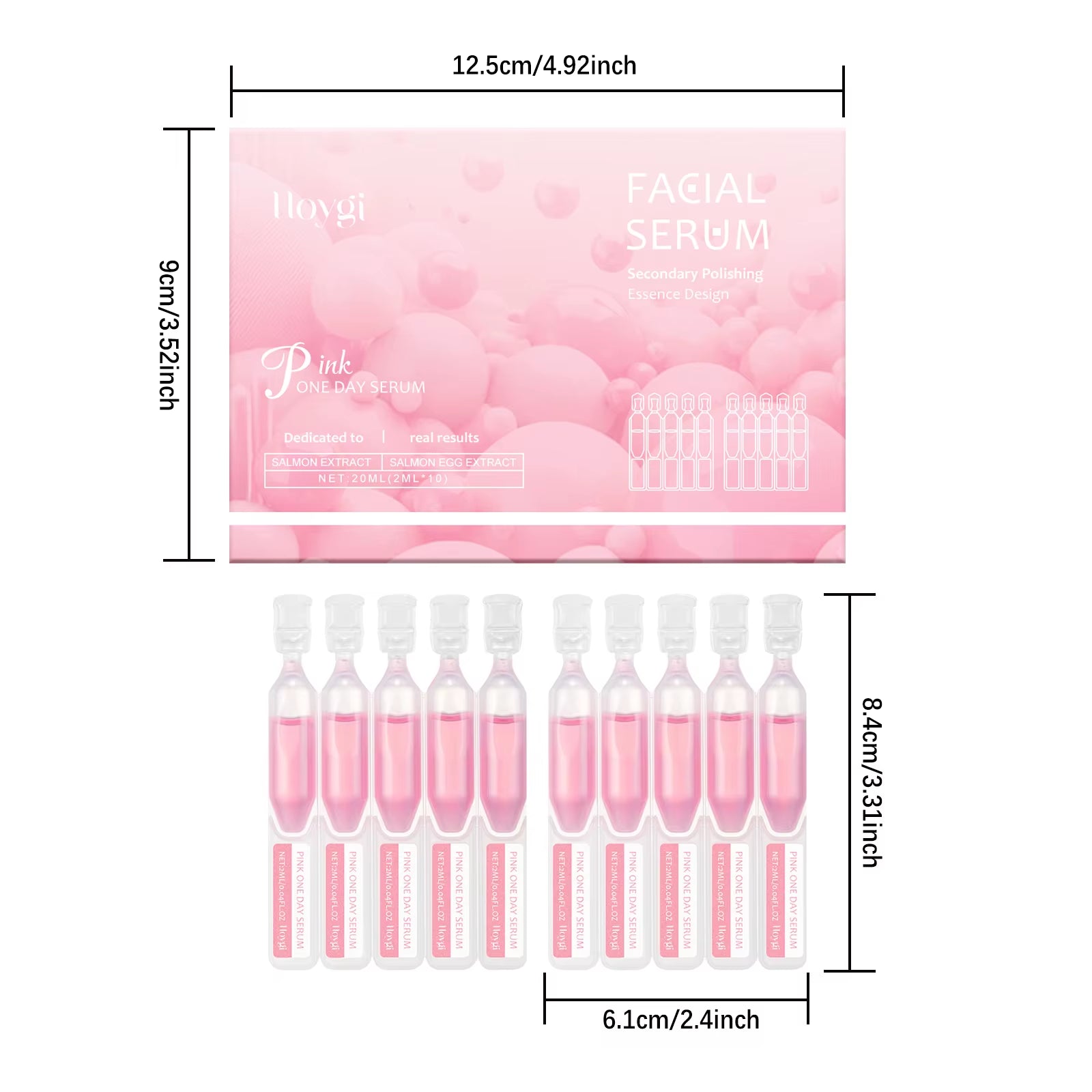 Firming Hydrating Ampoule Firming Smoothing Facial Skin Oil Control & Pore Refining Skin Rejuvenation Essence for All Skin Types