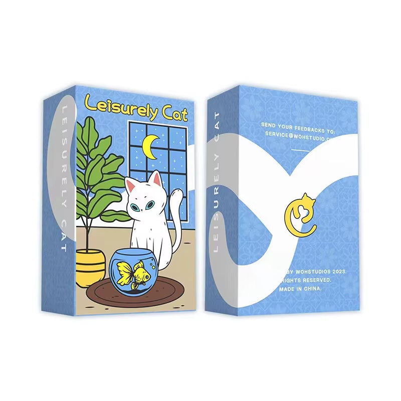 [] Leisurely Cat Tarot Cards, Playing Tarot Decks Cute Animal